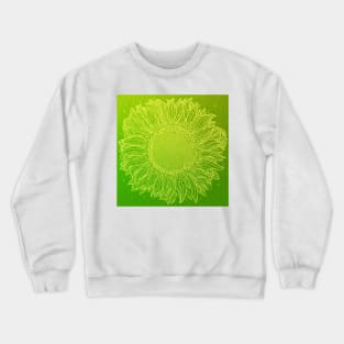 Peridot Green Sunflower Crewneck Sweatshirt